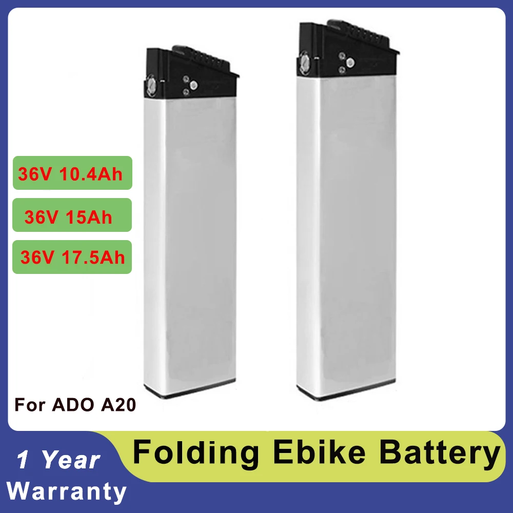 

36 Volt Folding Electric Bike Hidden Battery Pack 36V 10.4Ah 13Ah 15Ah 17.5Ah Lithium ion Batteries For ADO A20 Foldable Ebike