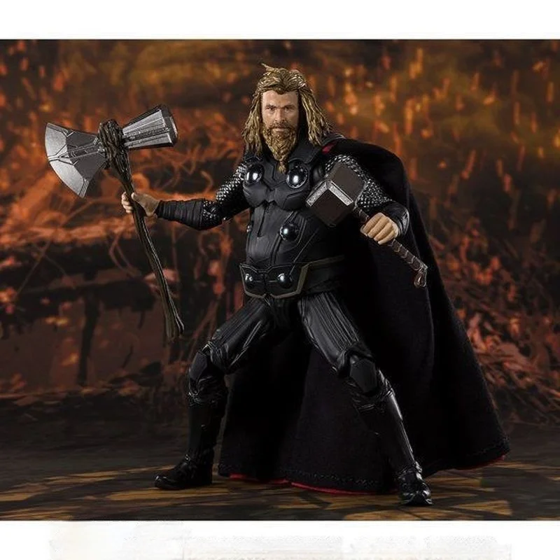 

Стандартная фигурка Marvel The Avengers S H Figuarts Endgame Thor Odinson, оригинальная модель, экшн-игрушка, фигурка, игрушки для детей, подарок