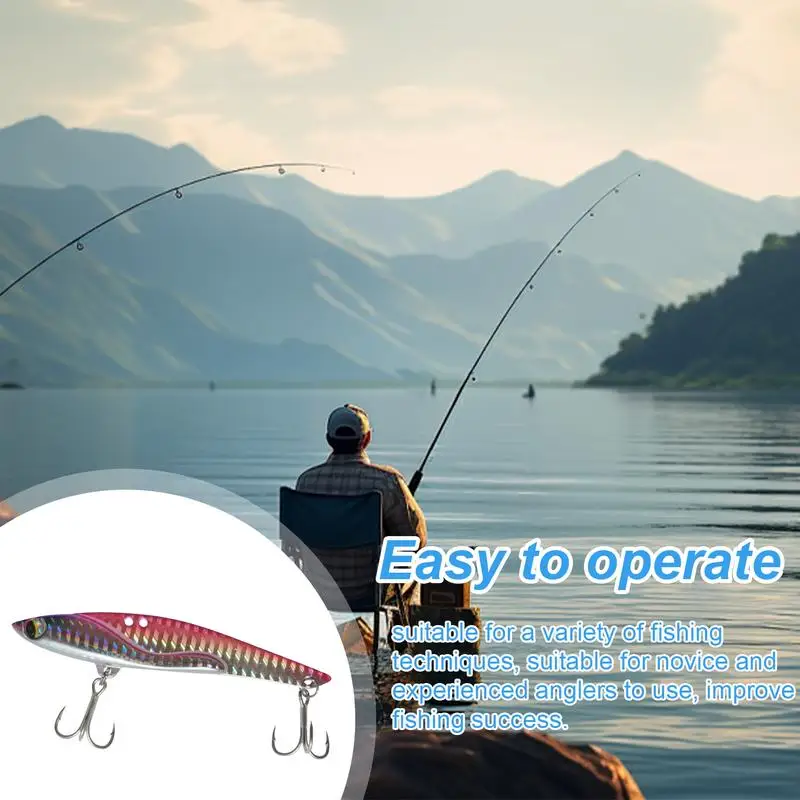 

Bass Lures Freshwater Cast Bait Fishing Jigs Metal Floating Swimming Lures Heavy-Duty Cast Bait Fishing Jigs 10.5cm For Bass