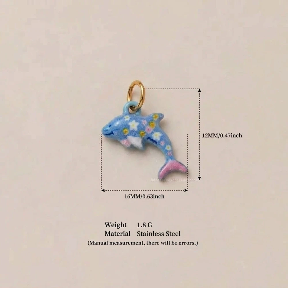 Ins Style Neue Romantische Niedliche Liebes-Pony-Hai-Fuchs DIY Anhänger Charms Schmuckherstellung – Detail 5
