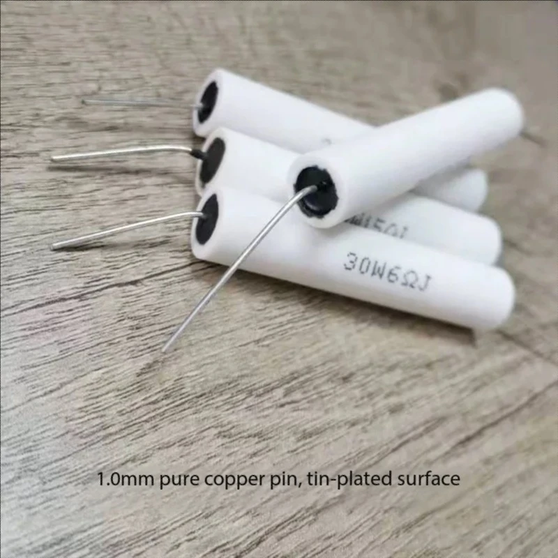 2PCS HIFI Fever Speaker Divider 30W1-40 Euro Sensorless round Copper Foot Cement Resistance Audio Accessories