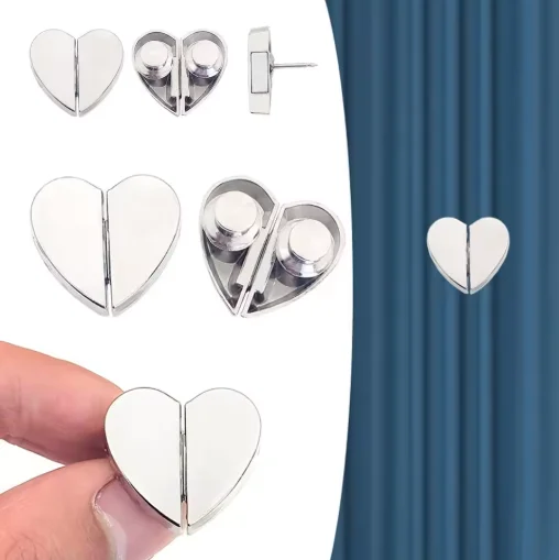 5pcs Curtain Magnetic Button Detachable Curtain Fix Fastener Clip  for Home Office Prevent Light Leaking ﻿