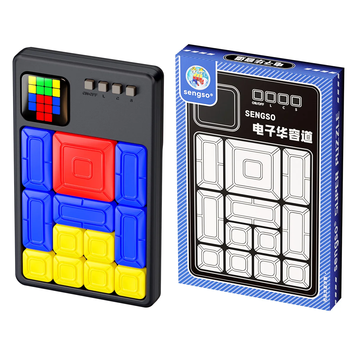 

[JudyCube] Sengso Super Puzzle Logic Brains Teaser Series Huarong Road Board Game Shengshou Klotsk Puzzle Children Gift
