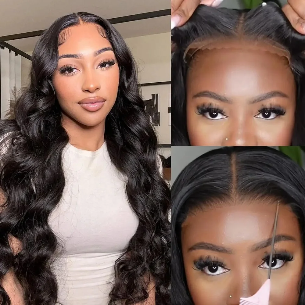 Body Wave Wig Glueless Wigs Ready To Wear Human Hair Pre Plucked Pre Cut For Women Glueless 5x5 Lace Closure Wig For Beginners