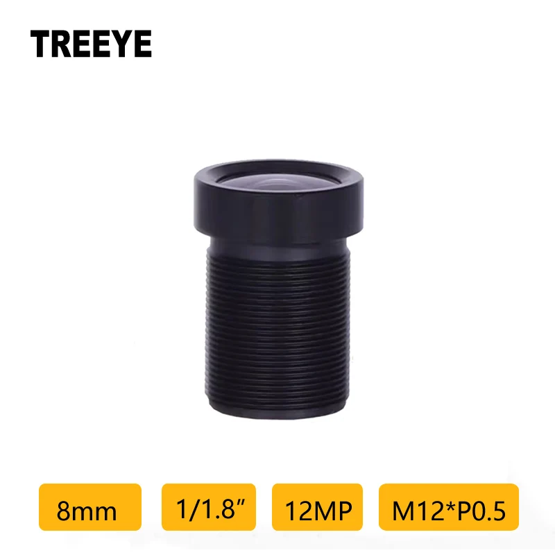 

4K 12MP 8 мм объектив для видеонаблюдения 12,0 мегапикселей F2.8 1/1,8 "M12 без искажений объектив для сетевой камеры наблюдения, объектив для экшн-камеры, объектив для дронов