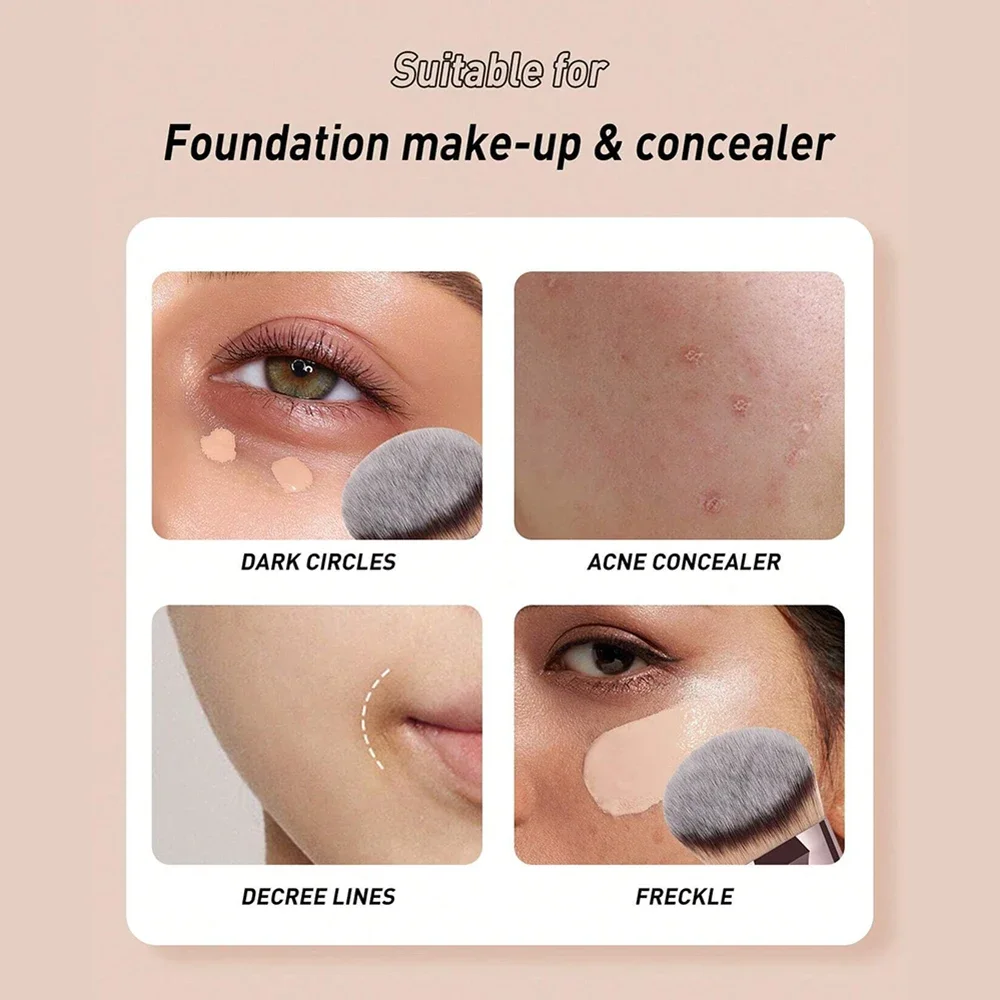 Grand pinceau de maquillage pour le visage, Contour des joues, fard à joues, fond de teint pour le nez, puissance ample, cosmétique, outil pour poudre, Blush, 1 pièce