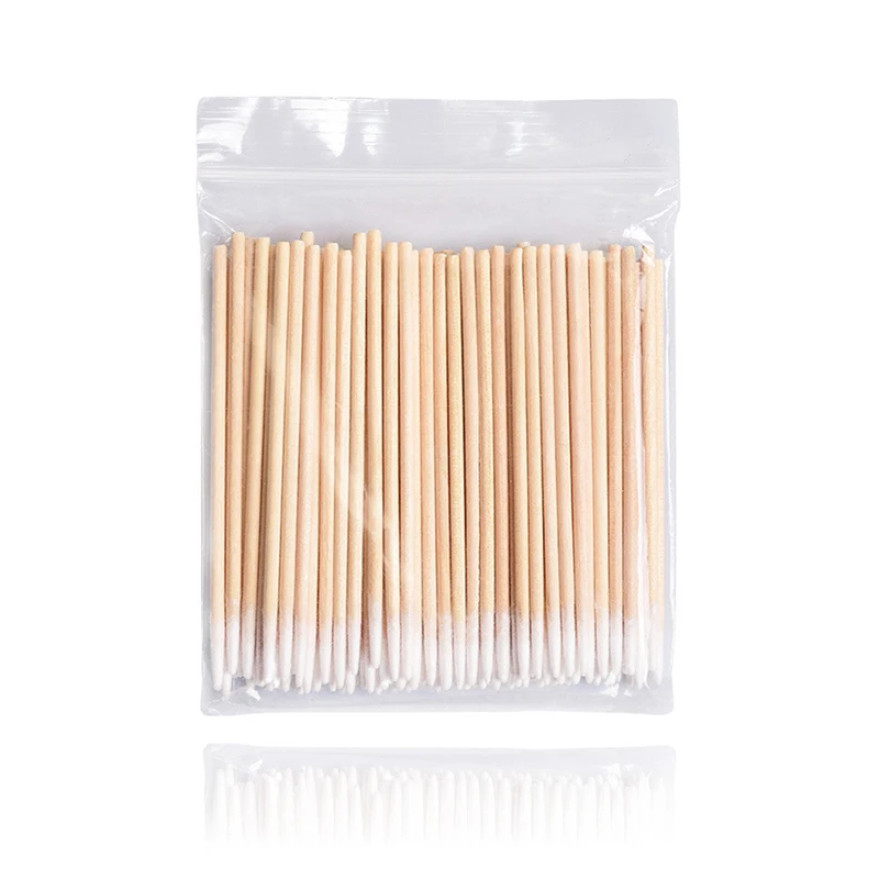 100 Pcs Ultra-thin Cotton Swab Small Tip Pointed For Huawei Samsung Mobile Phone Charging Port Headphone Hole Cleaning Tool