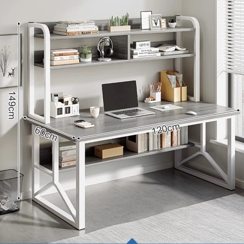 الكبار مكتب بسيط رف الكتب المتكاملة طالب تعلم الكتابة مكتب غرفة نوم المنزل سطح المكتب مكتب الكمبيوتر طاولة مكتبية #4