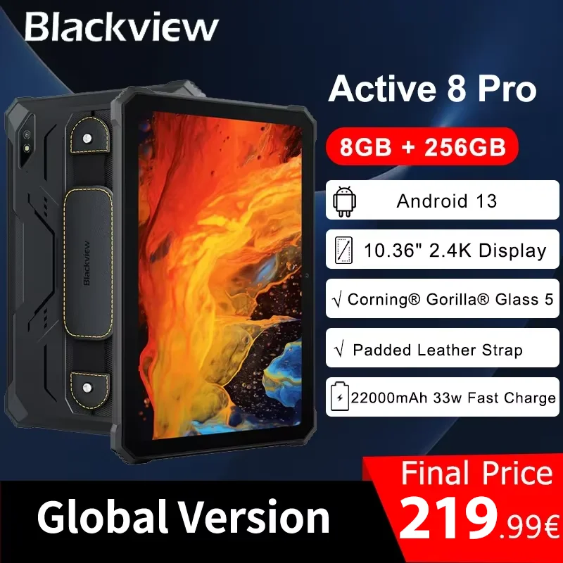 2023 Blackview Active 8 Pro Rugged Tablets Android 13 10.36