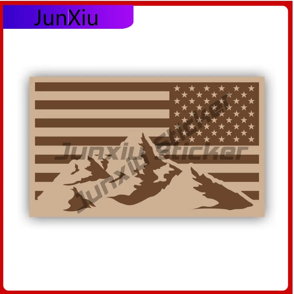 

Reverse Desert Camo American Flag Mountain Sticker Uv Protected Decals Uv Protected America Flag Usa Mountain Scene Explore C