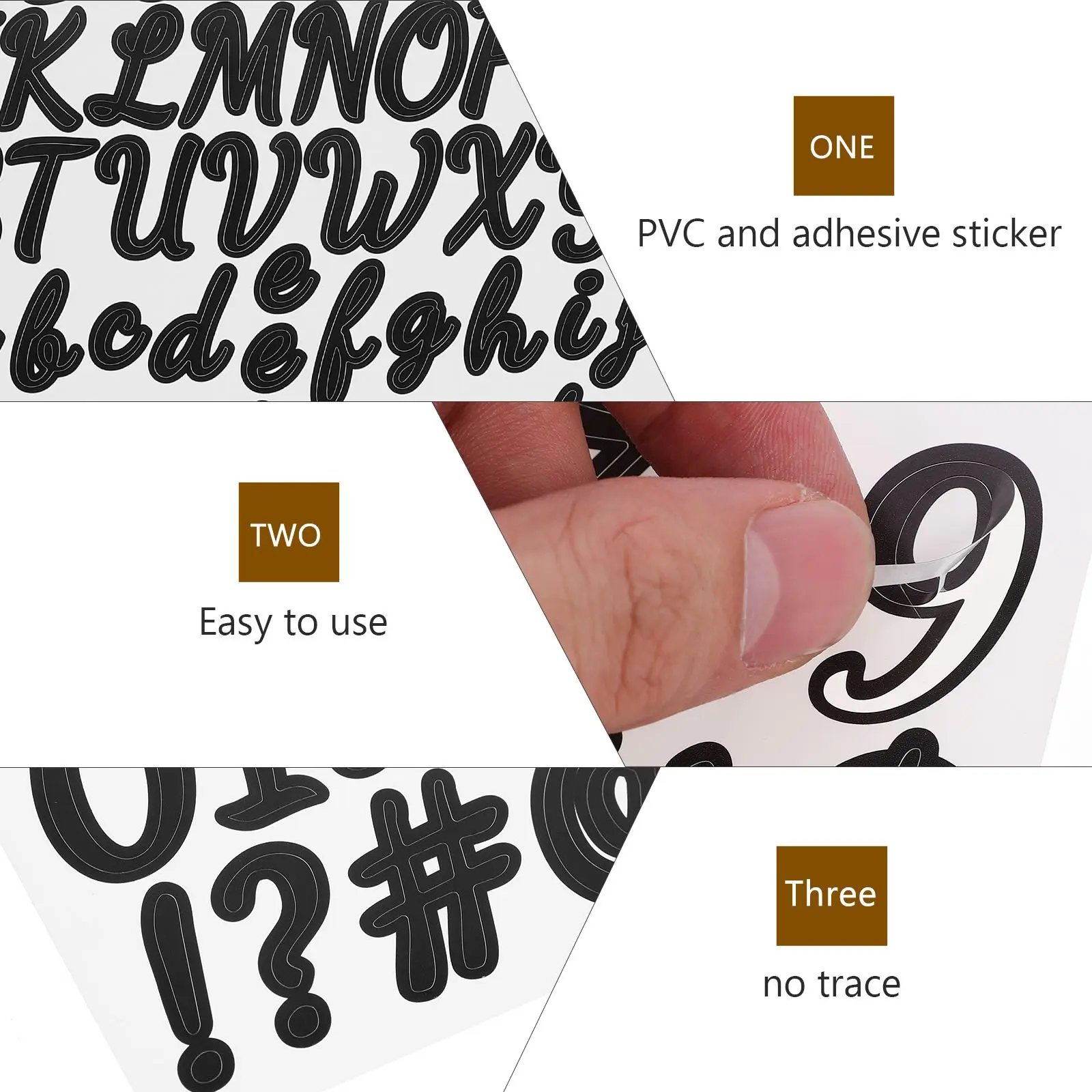 10 أوراق ملصقات رقمية للحروف للوحة الملصقات ومستلزمات المجلات وأرقام الأظافر وشارات القصاصات بخط اليد #6