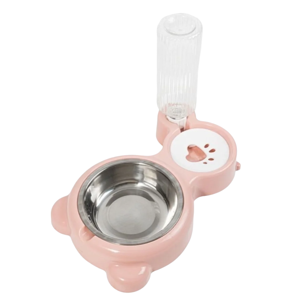 

Portable 2 in 1 Pet Bowl Transparent Water Bottle Pet Feeding Pet Food Storage Dispenser Puppy Feeder Puppy