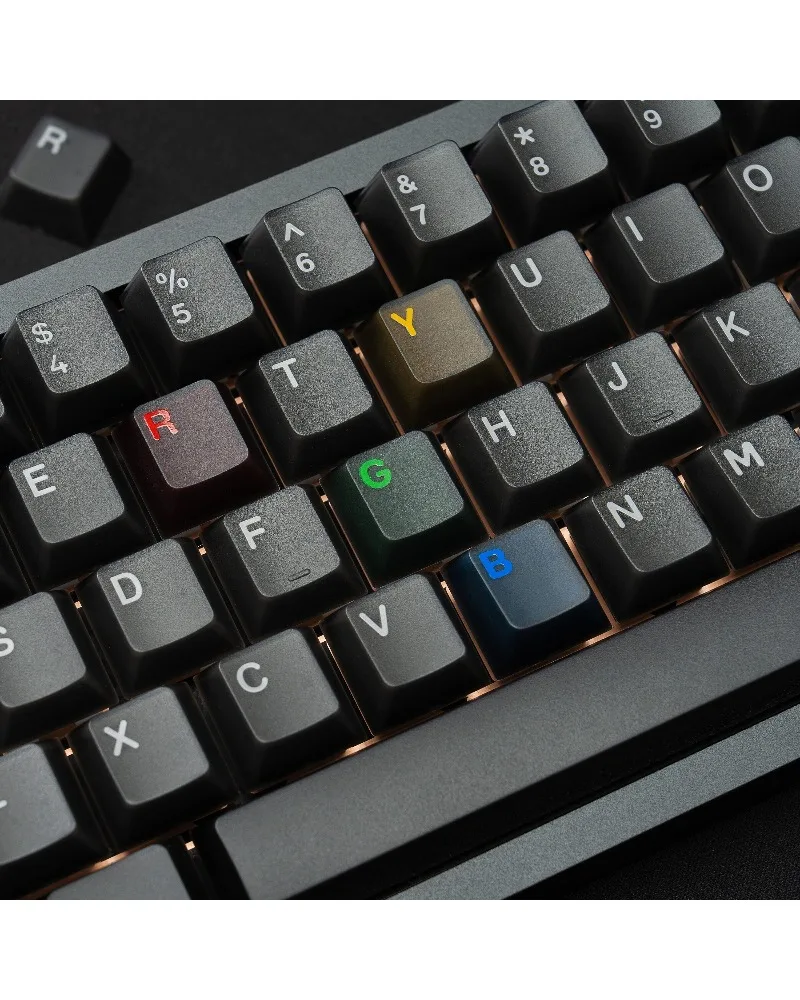 

Keycap, two-color original height, suitable for magnetic axis mechanical keyboard semi-transparent ABS