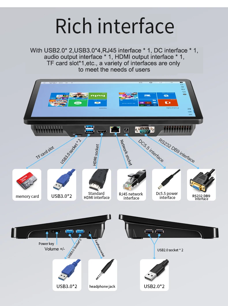 Original genuine PIPO H116 Intel i3-5005U quad-core mini desktop Win10 11.6