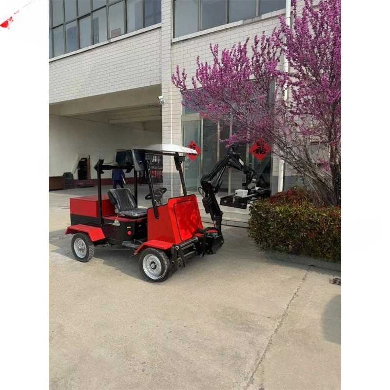 Ride-on electric hedge trimmer, self-propelled side road hedge trimmer