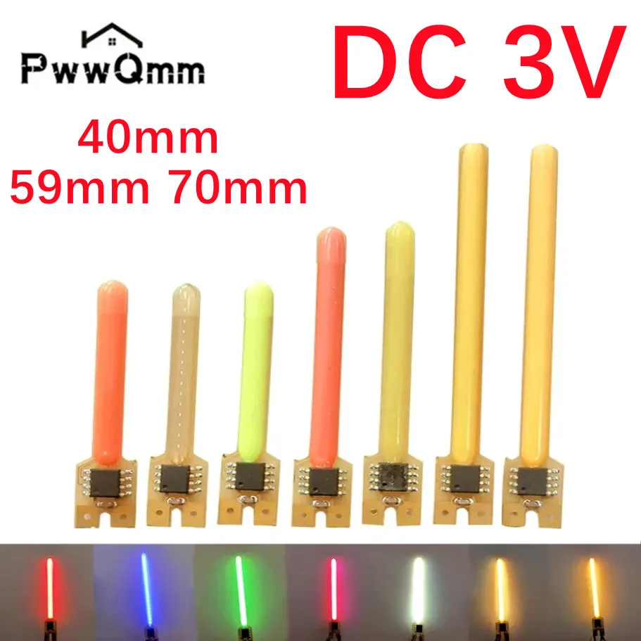 DC3V Multicolour LED Meteor Shower Flowing Water Lamp LED COB Filament Diodes 2200K Blue Red Green Pink Incandescent Light Parts