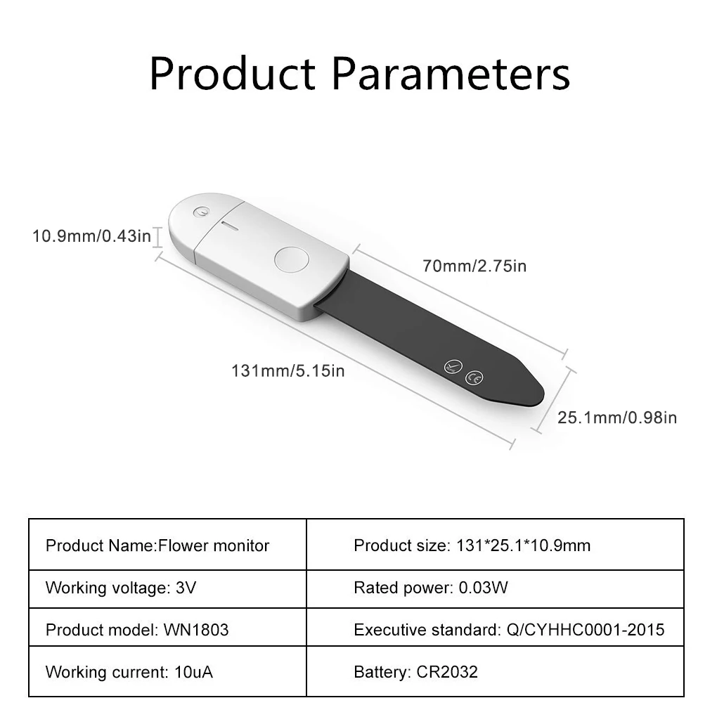 MIJIA Portable Soil Moisture Sensor Monitor Plants Flower Soil Hygrometer Plant Detector Garden Care Planting Humidity Meter