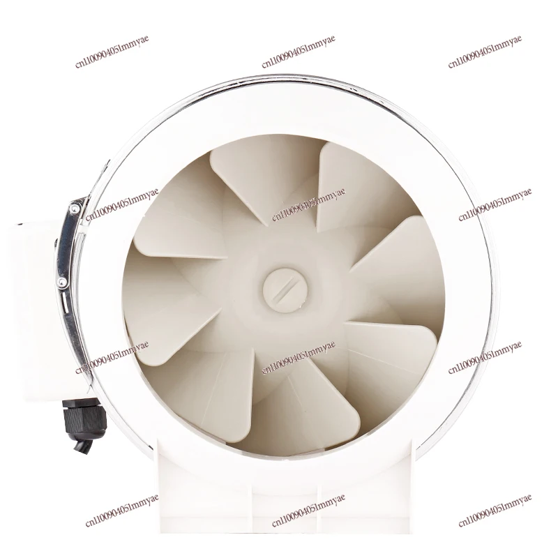 مروحة قناة مستديرة 220 فولت مروحة مسودة حثية مروحة عادم قوية صامتة منزلية #3