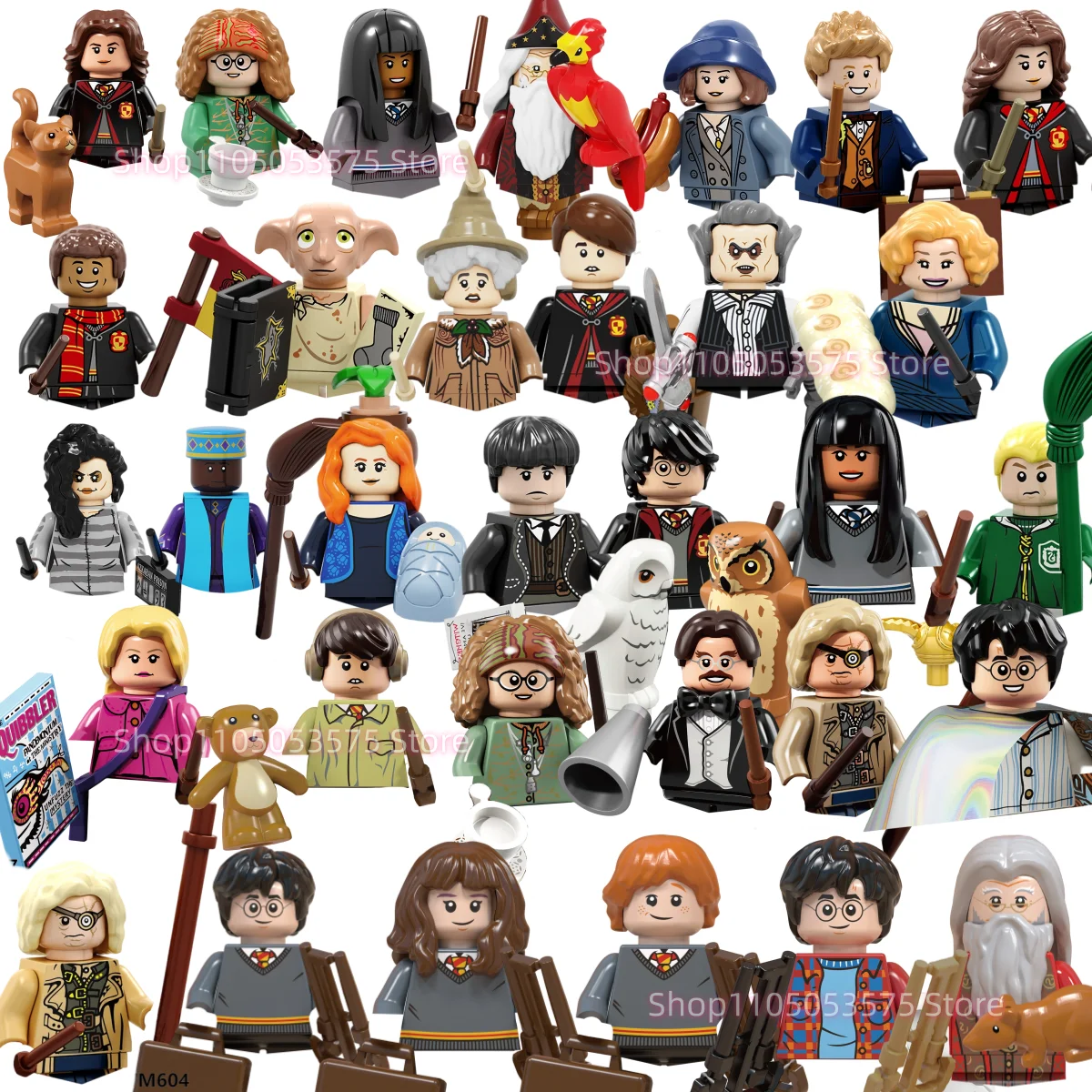 Película clásica Harry Potter bloque de construcción Hermione Cedric Diggory Jacob Kowalski mini ladrillos para niños juguete ensamblaje modelo regalos