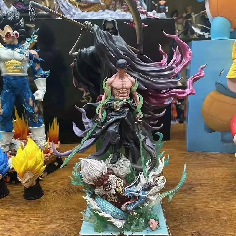 30 سنتيمتر في المخزون قطعة واحدة أنيمي الشكل-القائمة رورونوا زورو عمل تمثال نموذج جمع غرفة ديكور دمى لعبة هدية للأولاد