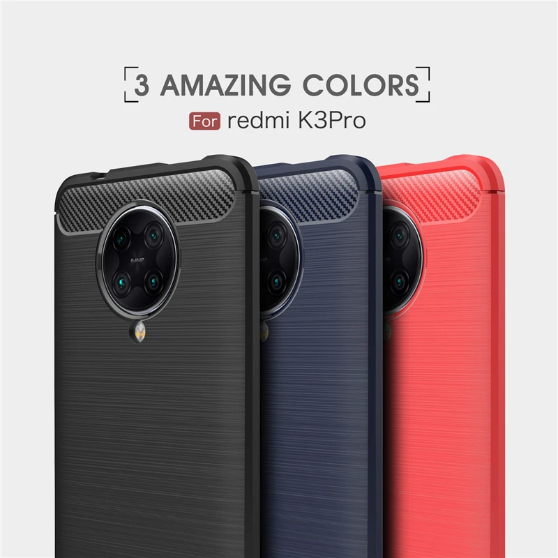 Carbon Fiber Cover For Xiaomi Poco F2 Pro Case Xiaomi Poco F2 Pro Rubber Silicone Shockproof Back Case For Xiaomi Poco F2 Pro