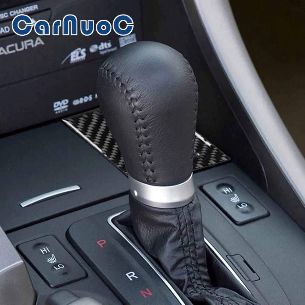 

Car Carbon Fiber Sticker Console Power Socket Cover Panel Decorative Accessories For Honda Acura TSX 2009-2014 Interior Moulding