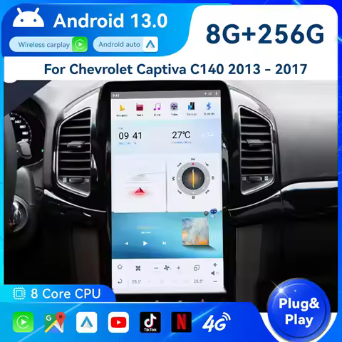 For Chevrolet Captiva C140 2013 - 2017 Qualcomm Android Car Radio Multimedia Player Autoradio Stereo Px6 Gps Navi Head Unit