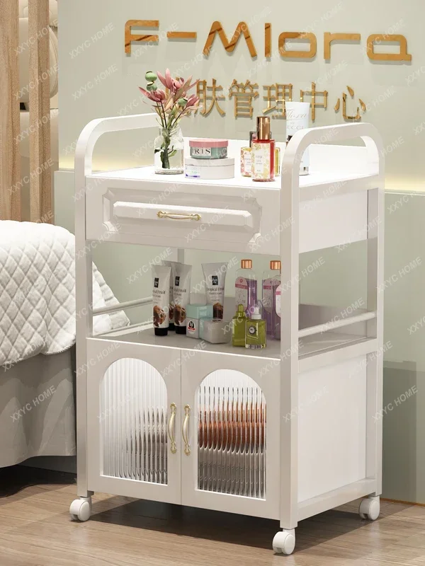 

Тележка для красоты Специальная тележка для салона красоты Подвижное хранилище Тележка для инструментов для парикмахерской