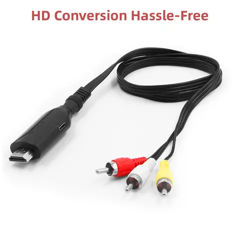 hdmi to rca av adapter converter hdmi2av ntsc pal full hd for ps3 for ps4 for xbox 60 hz for tv box compactible hdmi spli