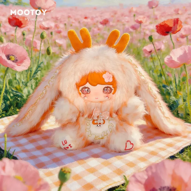 

Mootoy Official Authentic In Stock Luxi Adventure Bunny 400% Plush Blind Box Doll Desktop Ornament Birthday Gift For Collectors