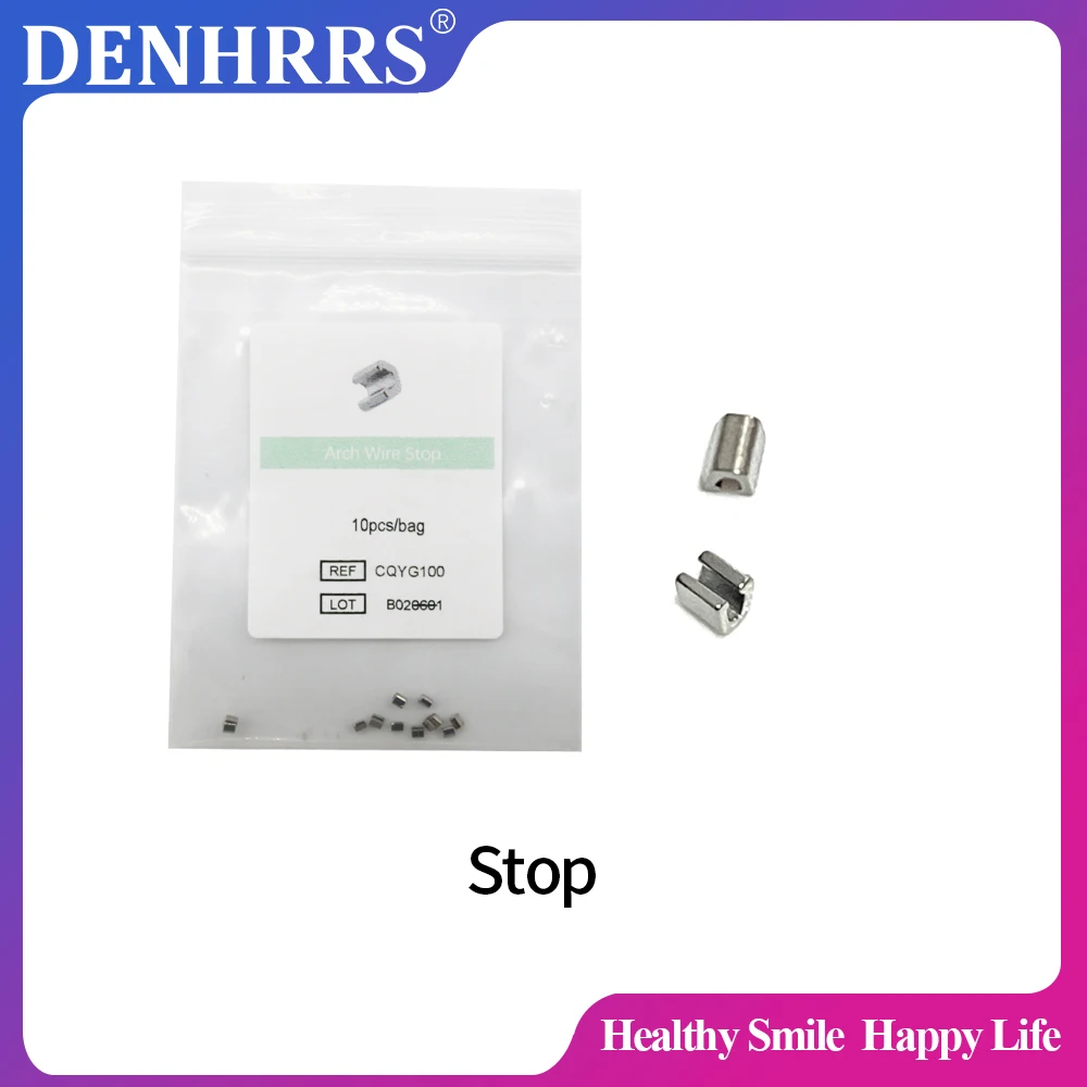

10Pcs/Pack Orthodontic Dental Sliding Hooks Stop Mini Stop 0.5 / 0.8