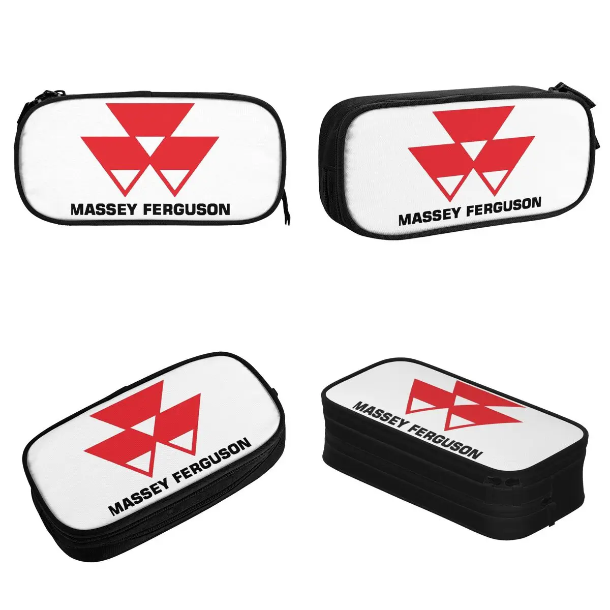 Massey Ferguson Logo Pencil Cases Pencilcases Pen Holder for Student Big Capacity Bags School Supplies Zipper Stationery