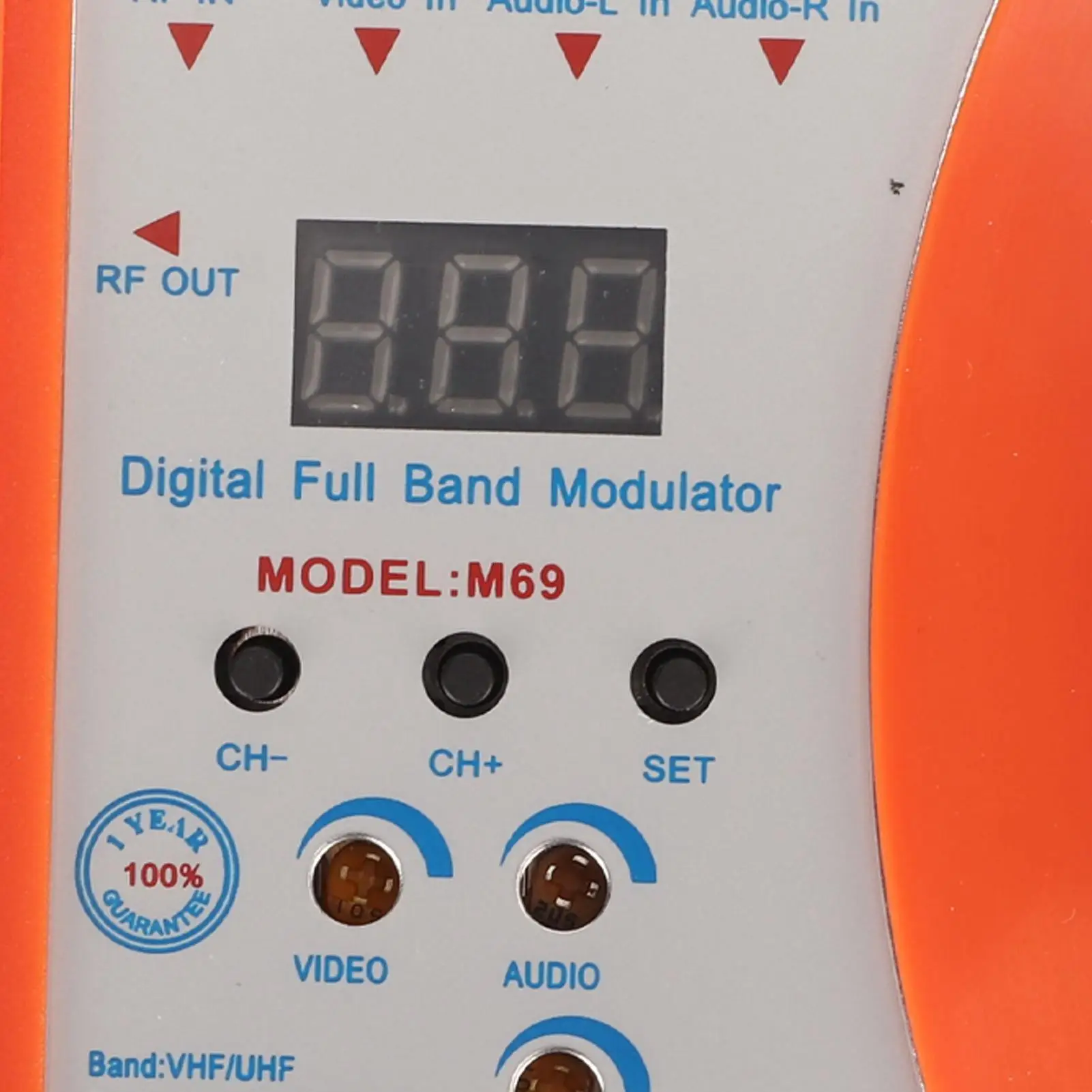 Modulatore da AV a RF con display digitale - Supporto VHF UHF PAL NTSC per set top box - 90-240 V