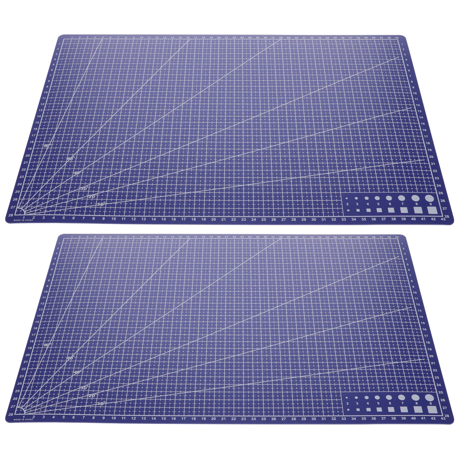 2pcs Cutting Mats 30X45Cm Premium Pp Craft Cutting Mat For Scrapbooking Sewing Engraving Durable Non-Slip Protection