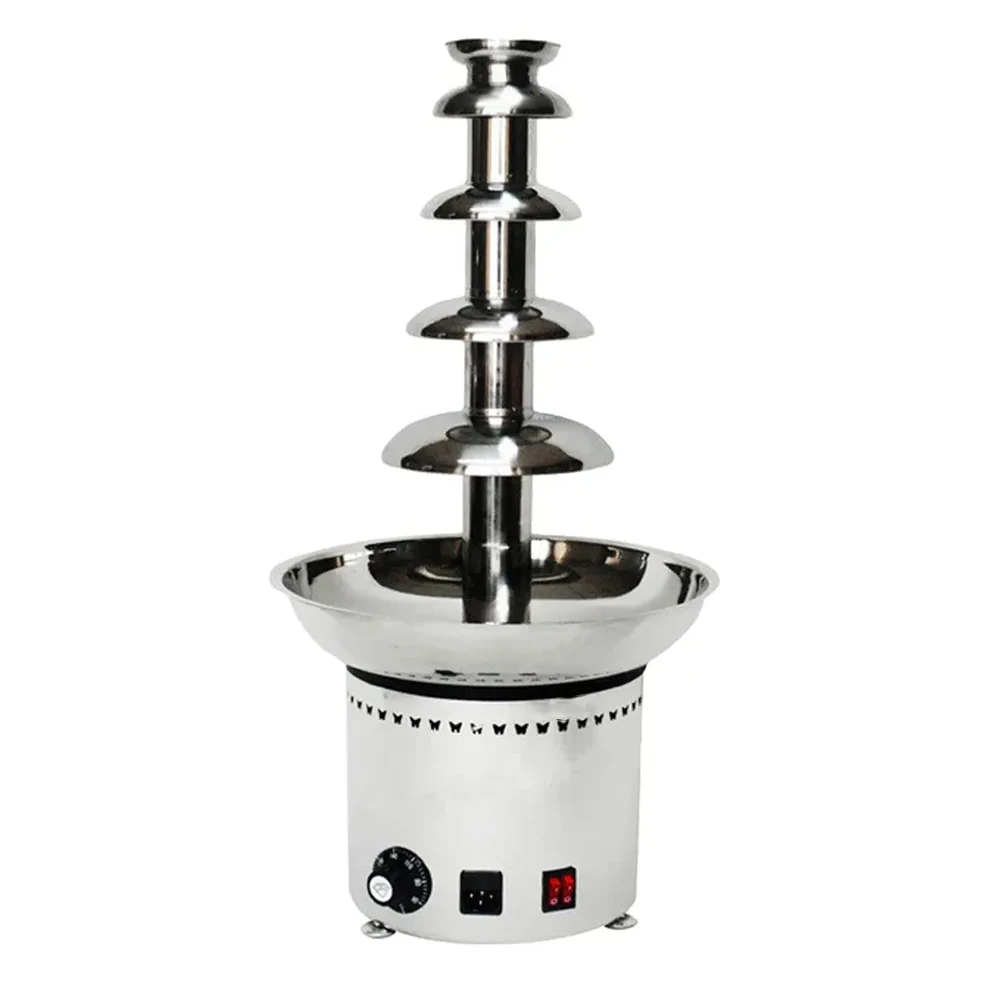 

XEOLEO Commercial 5 Layer Chocolate Fountain Stainless Steel Electric Making Chocolate Waterfall Fountain Machine
