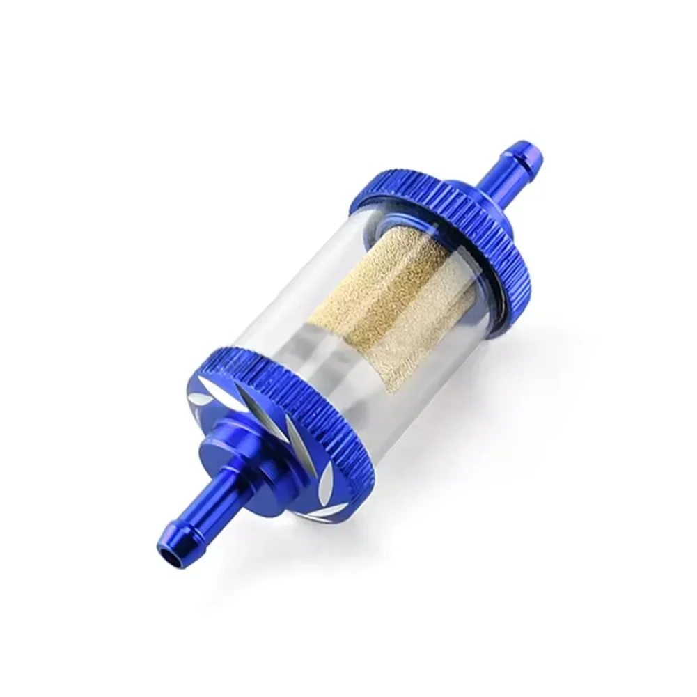 Copper Core Filter Bike Fuel Filter Fuel System Maintenance Built-in Copper Core Rubber O-ring Seals Electroplated Finish
