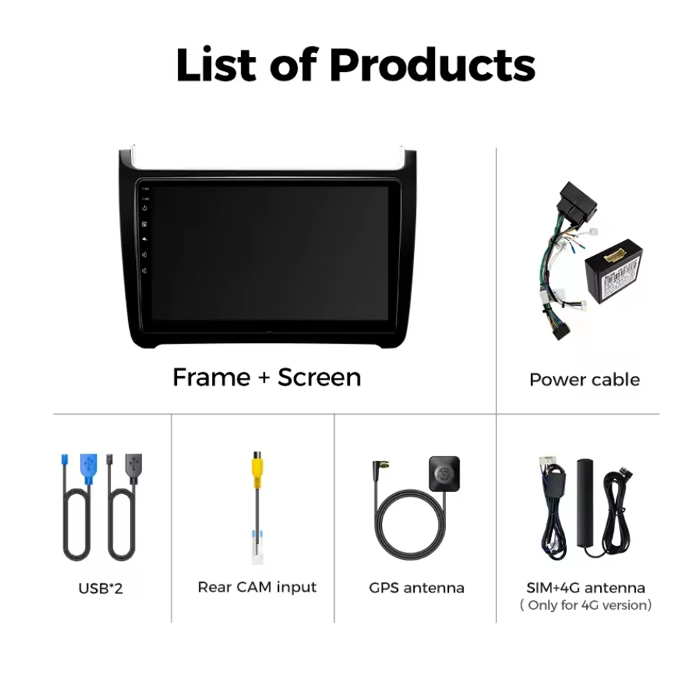 For Volkswagen VW POLO 5 2008-2017 CarPlay Auto Android 16 2K QLED Car Radio Multimedia Video Player GPS Stereo Head Unit 4G WIF