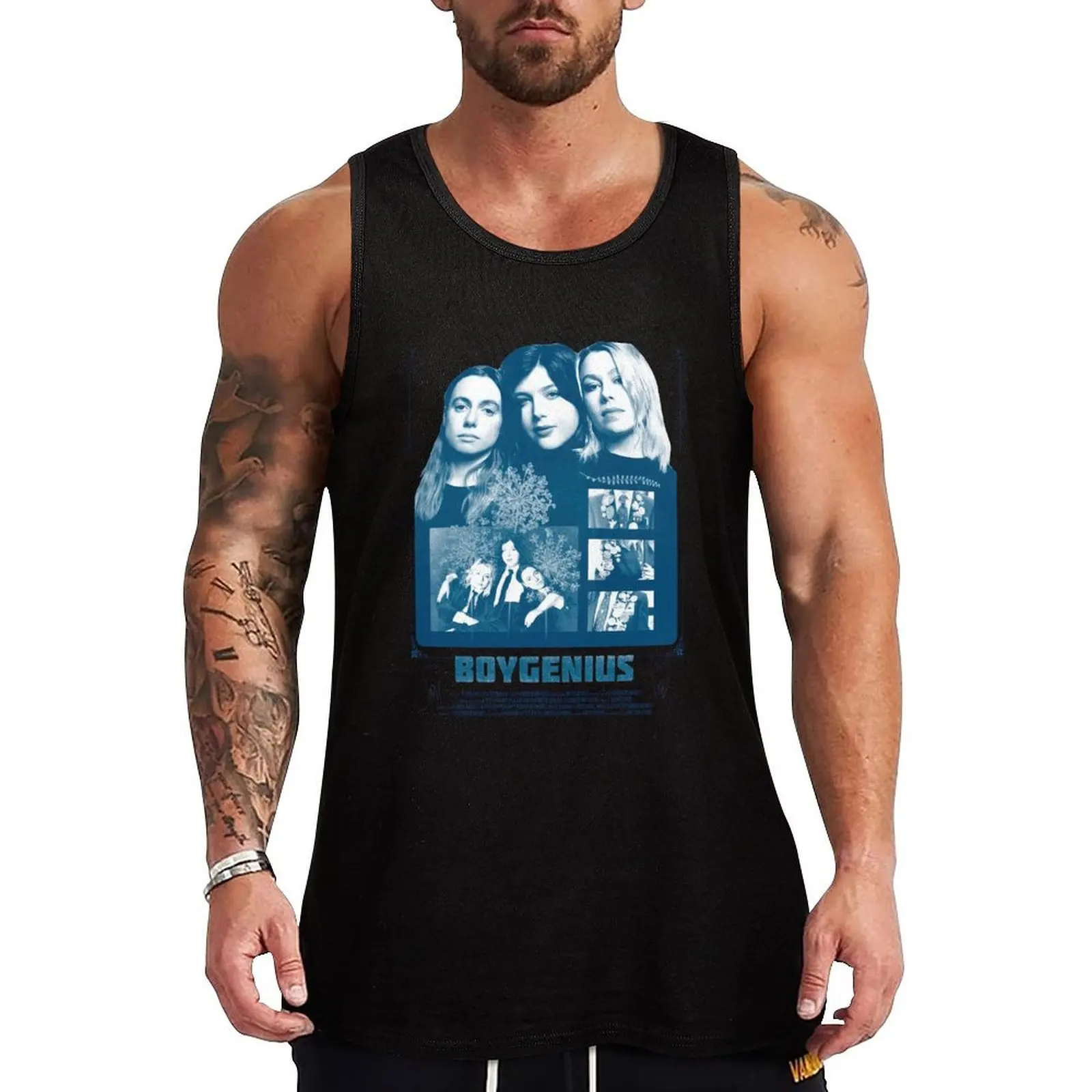 

Boygenius Band Vintage Tank Top Athletic Gym Tank Top Sleeveless Quick Dry Training