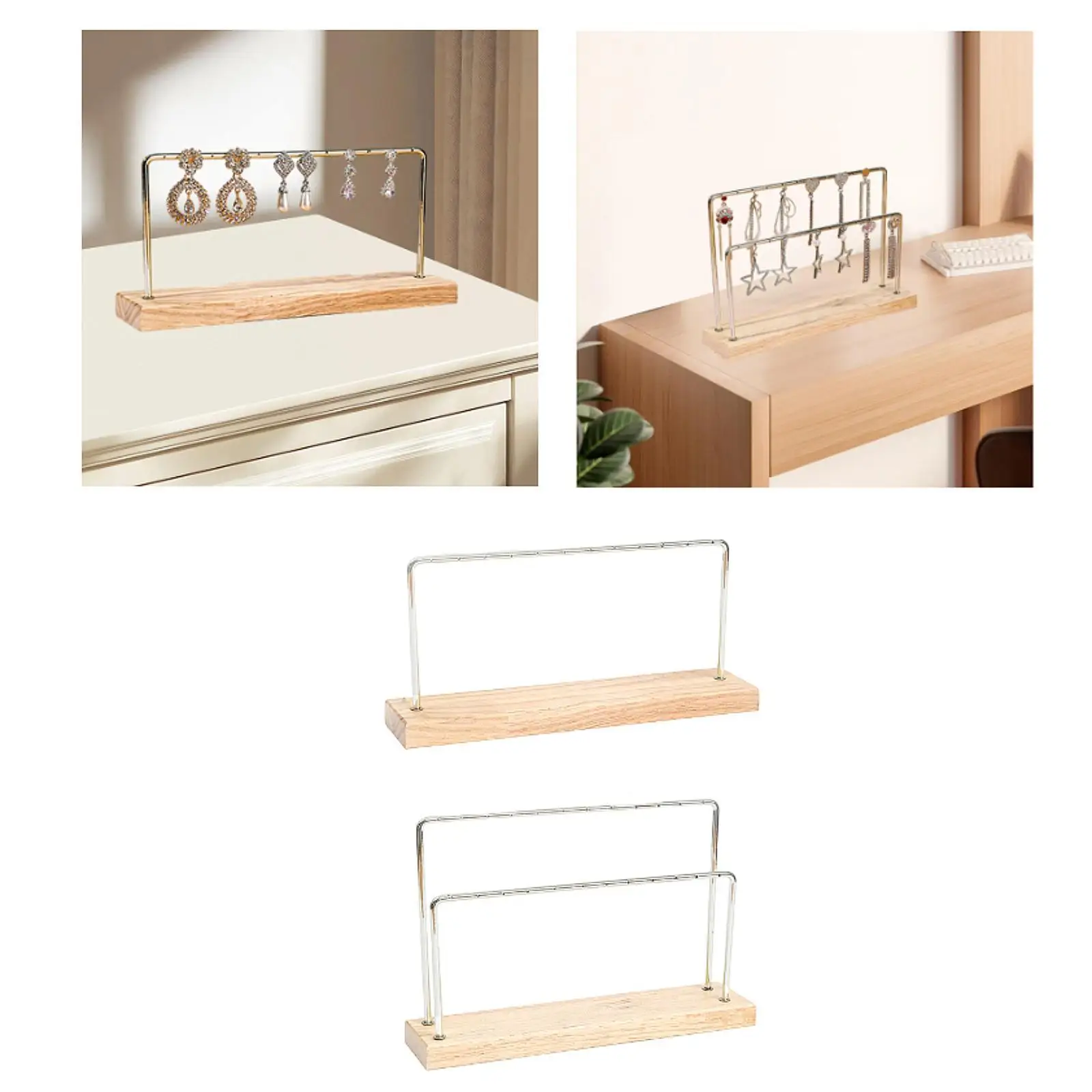 Soporte para pendientes, soporte organizador, tocador para el hogar, multiusos para mujeres y niñas con Base, soporte para joyería, organizador, estante para pendientes