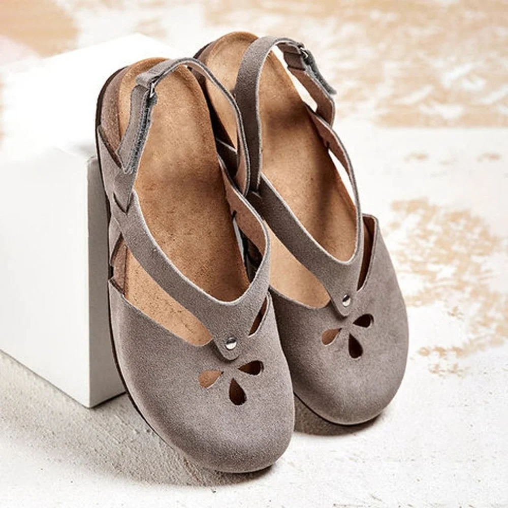 Medieval Shoes Women\'s Retro Hollow Flat Sandals Women\'s Casual Ankle Straps Women\'s High Heels Retro Shoes Women\'s Summer Plus