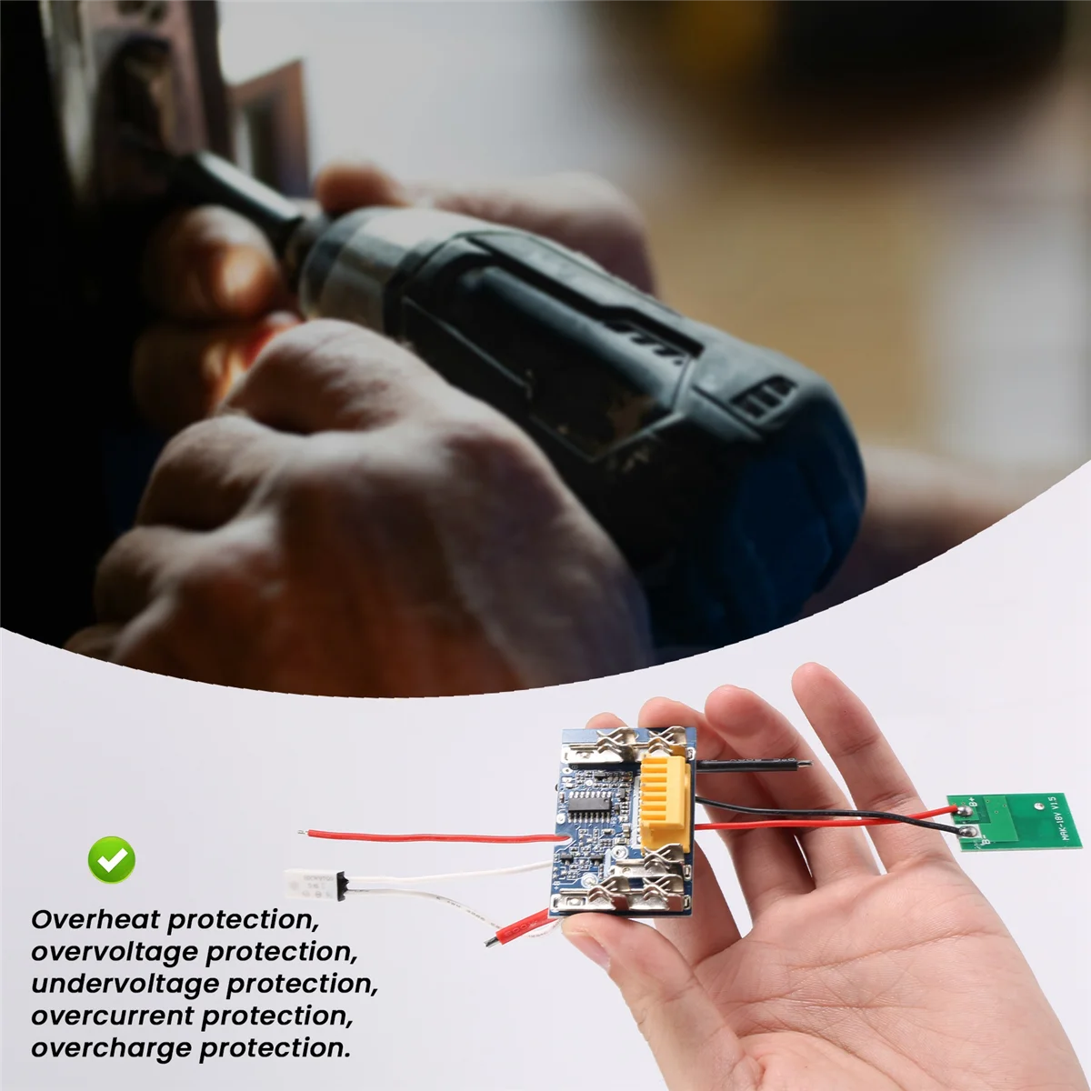 Circuito di protezione di ricarica PCB batteria agli ioni di litio da 5 pezzi per Makita 18V 1.5Ah 3Ah 6Ah 9Ah BL1415 BL1430 BL1460 BL1490 F