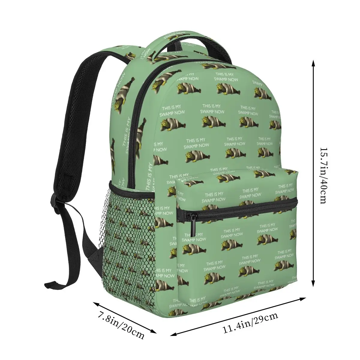 Shrek Nicolas Cage - Face Backpack Hot Sale Daypack Large Capacity Kids BookBag School Bag Shoulder Bags for Men Women