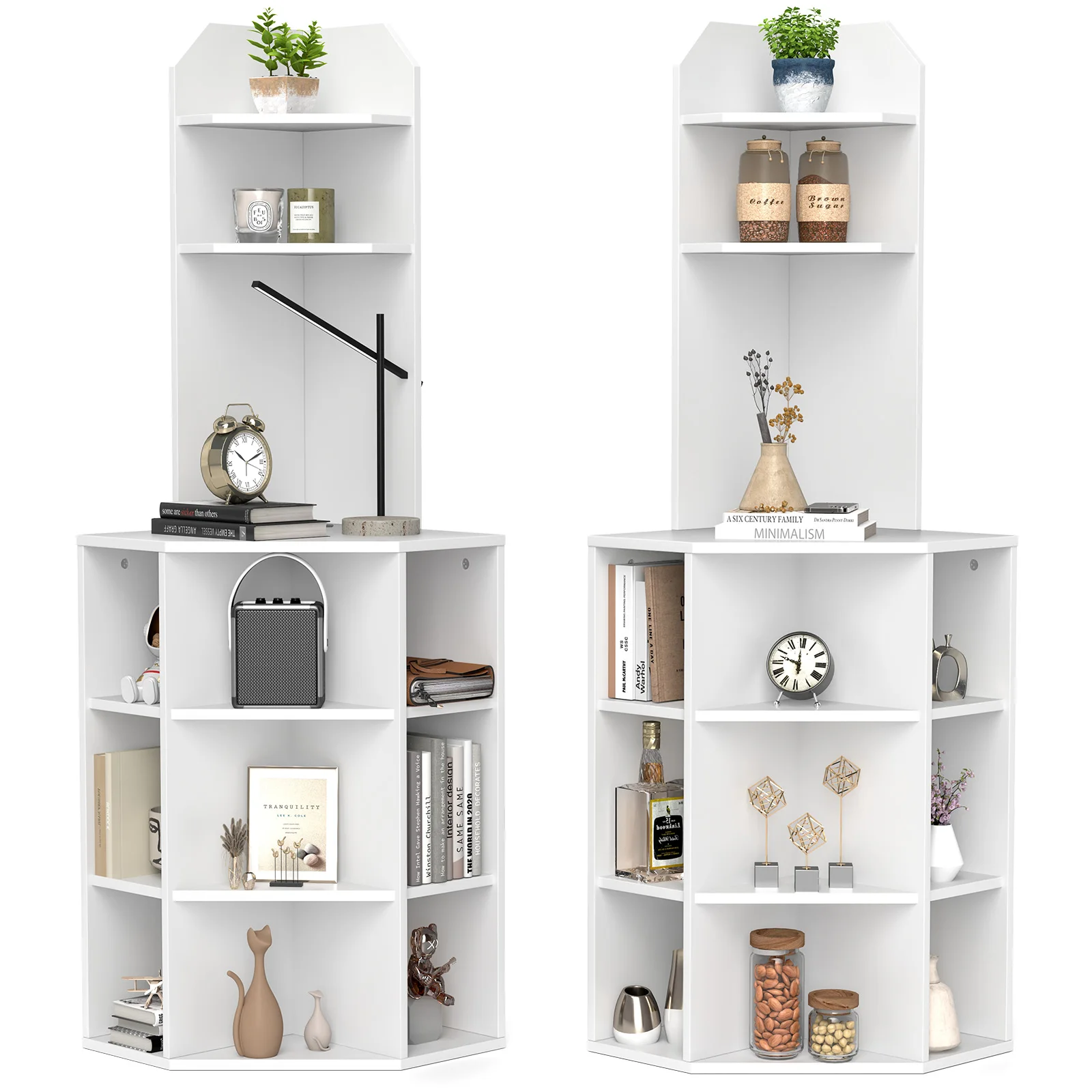 2PCS 6-Tier Corner Shelf 63