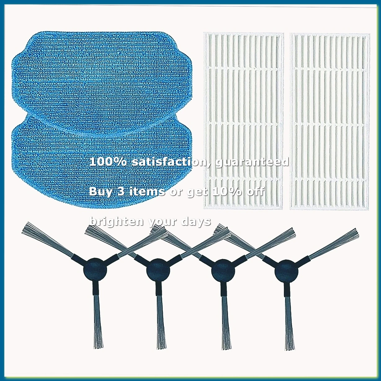 Replacement Parts for BR150/BR151, for BR150/BR151, for BR150/BR151 Robot Vacuum Cleaner Spare Parts