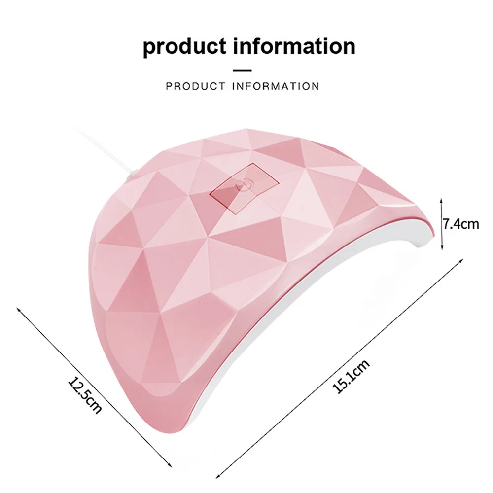 マニキュア乾燥用UVランプ,LED乾燥機,18 LED,長持ち,50000時間,ネイルアートツール