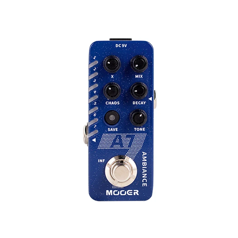 

Mooer M704 A7 AMBIENT REVERB Guitar Pedal Built-in 7 Reverb Effects Infinite Sustain Buffer Bypass New Reverb Effect Pedal