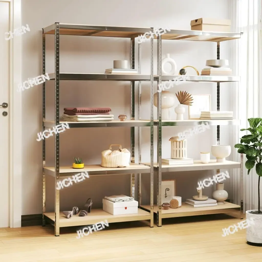 

HZ Storage Shelves, Household Shelves, Floor-to-ceiling Multi-layer Steel Cargo Shelves, Commercial Warehouse Supermarket