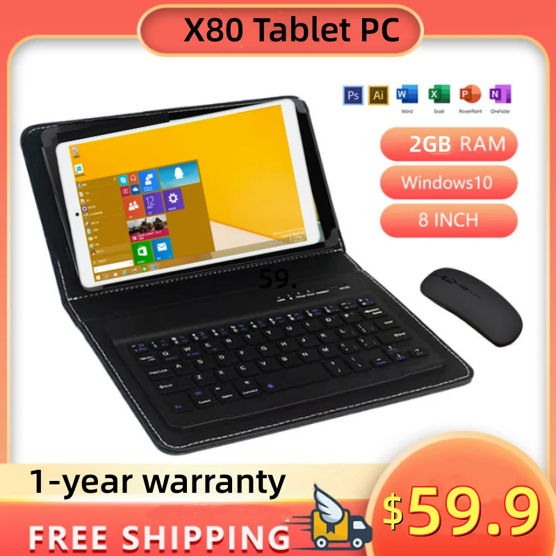 

New 8" Windows 10 Tablet 2GB RAM 32GB ROM Intel Z8350 CPU Dual Camears WIFI Micro 1920 x 1200 IPS