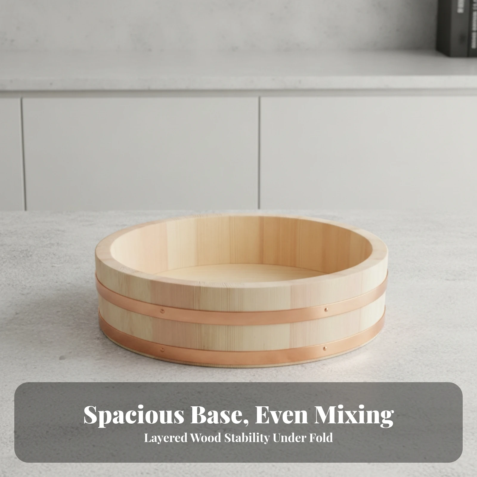 Hangiri Wooden Sushi Oke Basin - огляд і ціна Home Cooking Service