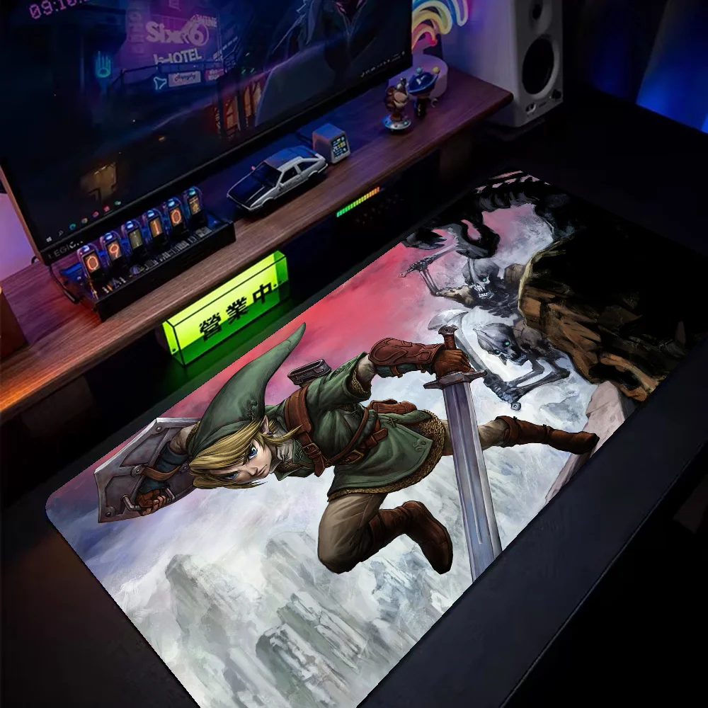 

Amine Game Zeldas Mousepad Mouse Mat Desk Mat Large Gaming Accessories Prime Gaming XXL Keyboard Pad